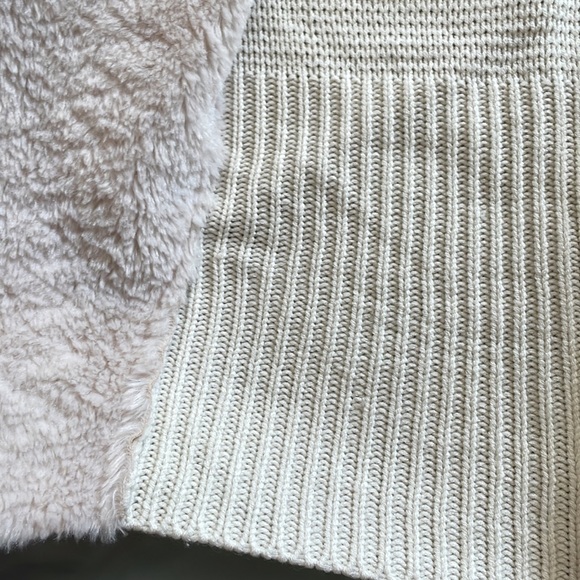 Sherpa /shearling faux cardigan - Picture 3 of 4